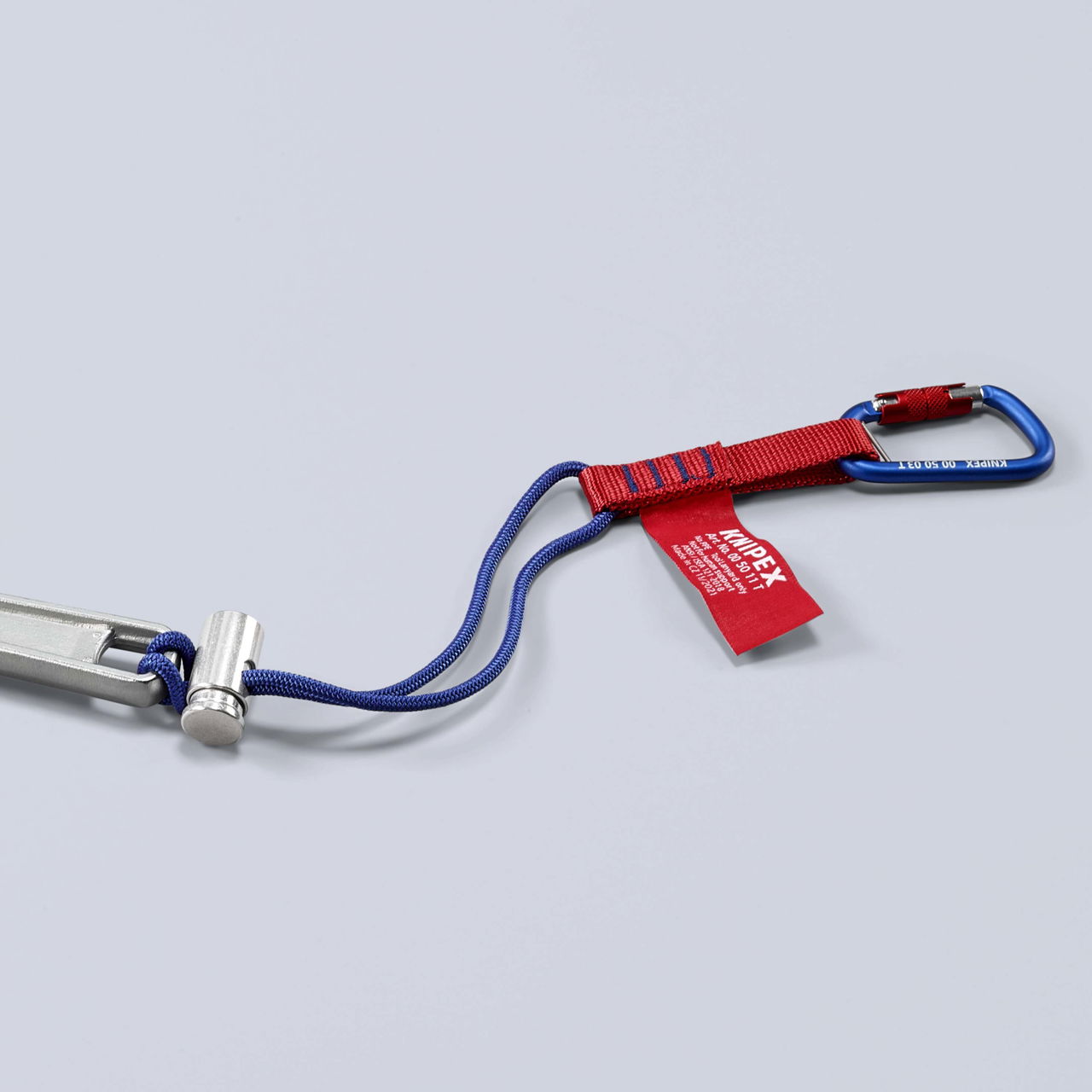 KNIPEX 00 50 13 T BK Adapter straps with fixated carabiner For tool fall protection 186 mm – Image 3 of 5