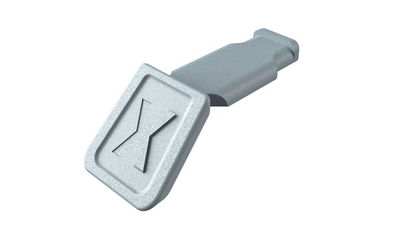 KNIPEX 00 61 10 CS ColorCode Clips gray (10 pieces) 21 mm