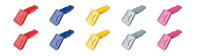 KNIPEX 00 61 10 C V01 ColorCode Clips Color mix 1 (10 pieces) 21 mm