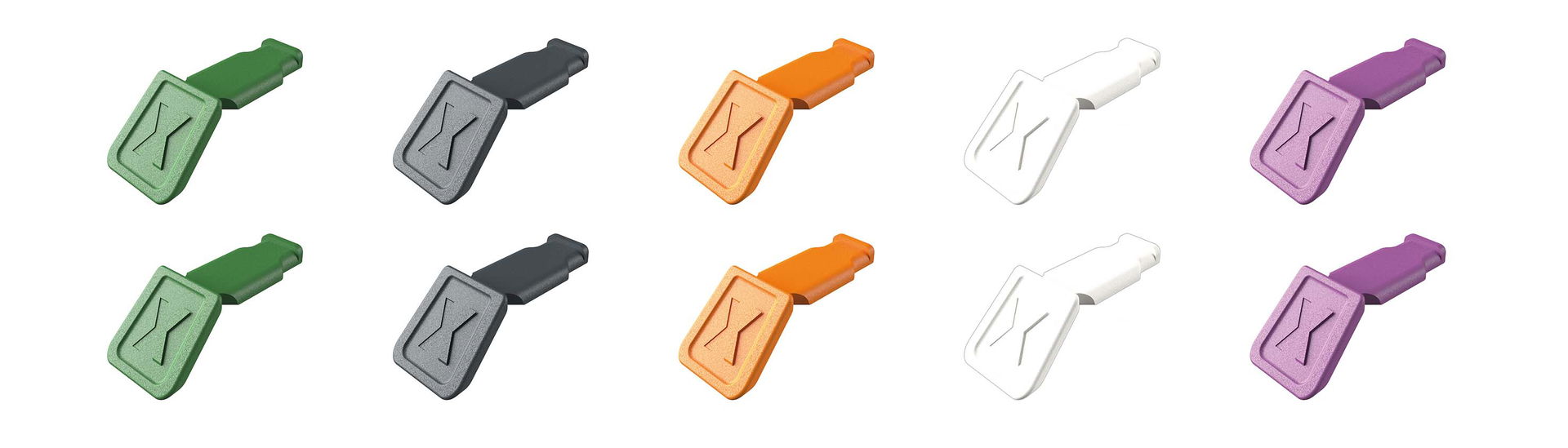 KNIPEX 00 61 10 C V02 ColorCode Clips colour mix 2 (10 pieces)  