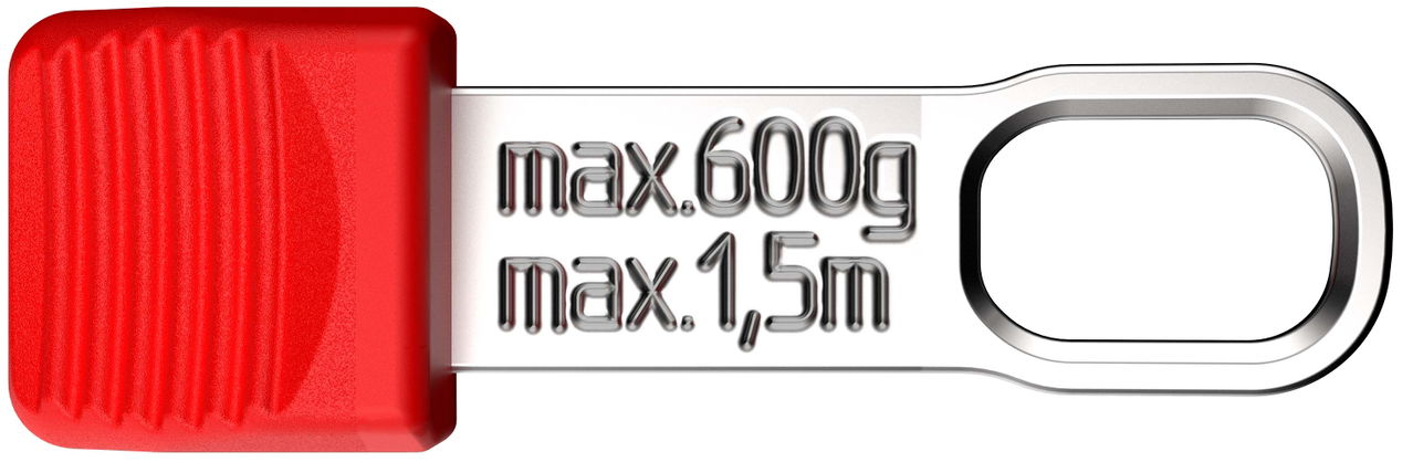 KNIPEX 00 62 10 TR TetheredTool Clips red (10 pieces)  30 mm