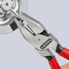 KNIPEX 02 01 200 High Leverage Combination Pliers plastic coated black atramentized 200 mm