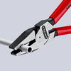 KNIPEX 02 01 200 High Leverage Combination Pliers plastic coated black atramentized 200 mm