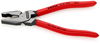 KNIPEX 02 01 200 High Leverage Combination Pliers plastic coated black atramentized 200 mm
