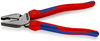 KNIPEX 02 02 225 High Leverage Combination Pliers with multi-component grips black atramentized 225 mm