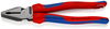 KNIPEX 02 02 225 T High Leverage Combination Pliers with multi-component grips, with integrated tether attachment point for a tool tether black atramentized 225 mm