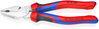 KNIPEX 02 05 200 High Leverage Combination Pliers with comfort handles chrome-plated 200 mm