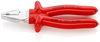 KNIPEX 02 07 200 High Leverage Combination Pliers with dipped insulation, VDE-tested chrome-plated 200 mm