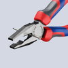 KNIPEX 03 02 160 Combination Pliers with comfort handles black atramentized 160 mm