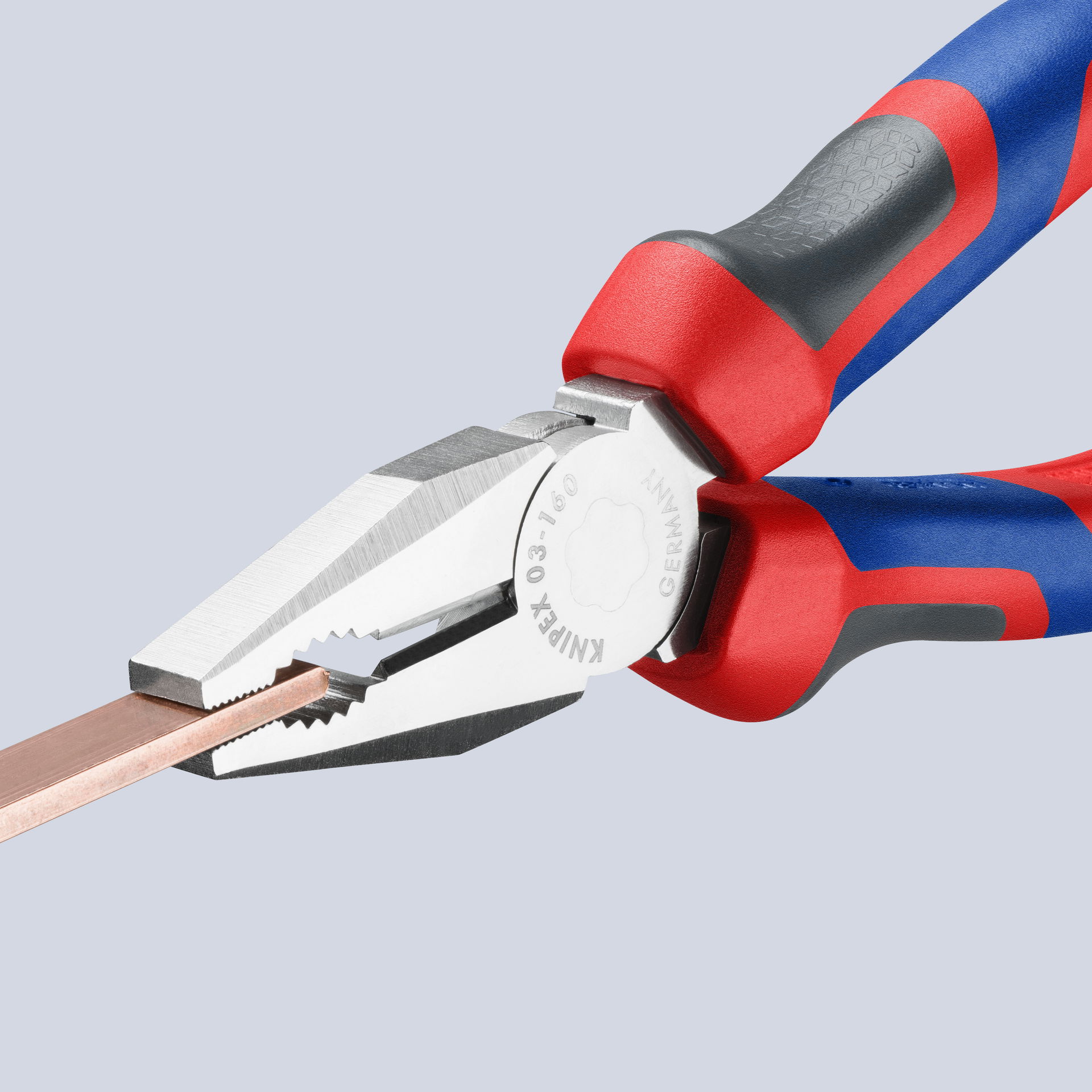 KNIPEX 03 05 160 Combination Pliers with comfort handles chrome-plated 160 mm – Image 4 of 5