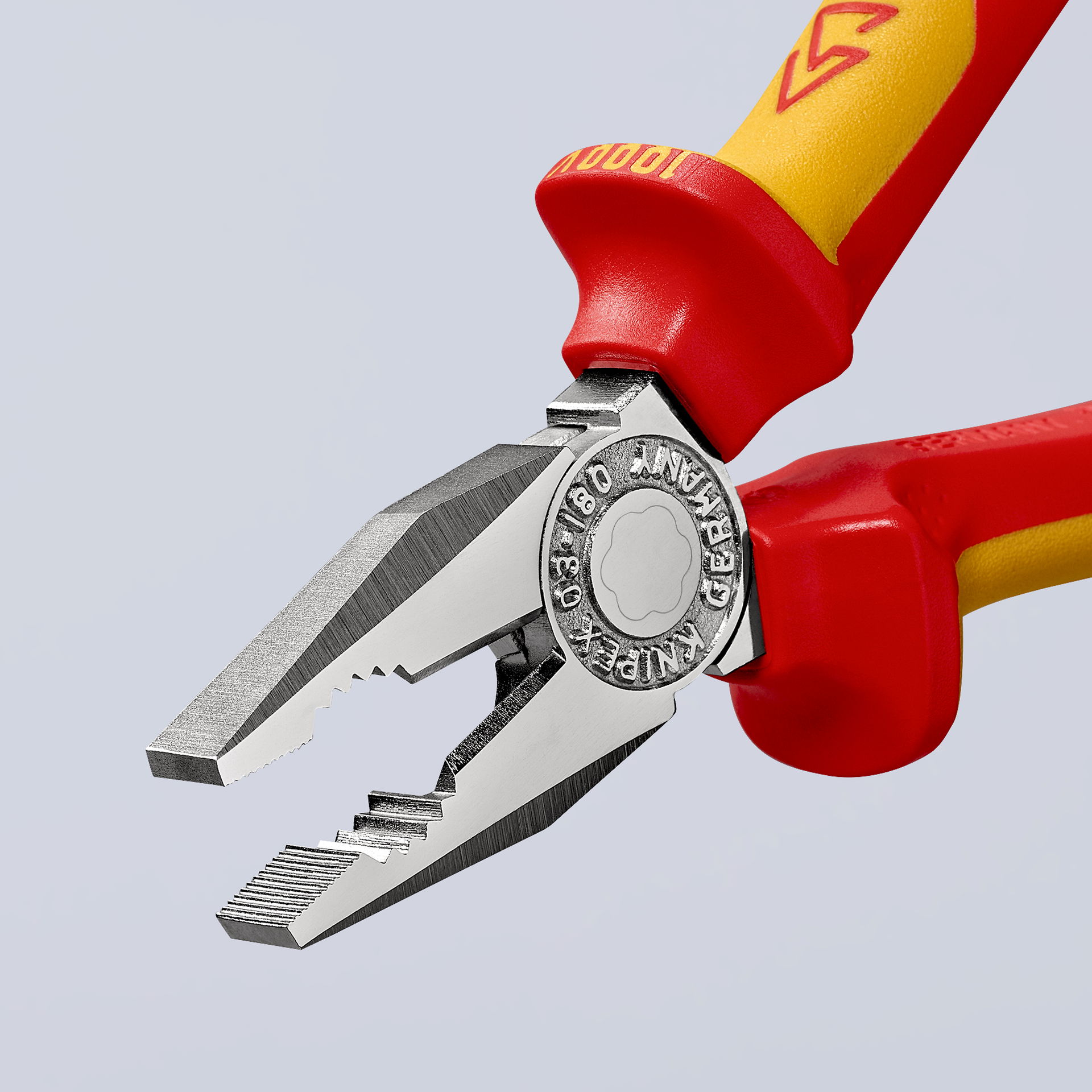 KNIPEX 03 06 160 Combination Pliers insulated with multi-component grips, VDE-tested chrome-plated 160 mm – Image 7 of 7
