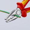 KNIPEX 03 06 200 SB Combination Pliers insulated with multi-component grips, VDE-tested chrome-plated 200 mm