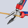 KNIPEX 08 22 145 SB Needle-Nose Combination Pliers with comfort handles black atramentized 145 mm