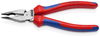 KNIPEX 08 22 185 Needle-Nose Combination Pliers with multi-component grips black atramentized 188 mm