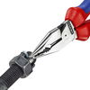 KNIPEX 08 22 185 Needle-Nose Combination Pliers with multi-component grips black atramentized 188 mm