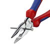 KNIPEX 08 25 185 Needle-Nose Combination Pliers with multi-component grips chrome-plated 188 mm