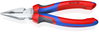 KNIPEX 08 25 185 SB Needle-Nose Combination Pliers with comfort handles chrome-plated 185 mm