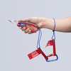 KNIPEX 08 25 185 SB Needle-Nose Combination Pliers with comfort handles chrome-plated 185 mm