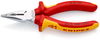 KNIPEX 08 26 145 Needle-Nose Combination Pliers insulated with multi-component grips, VDE-tested chrome-plated 145 mm