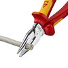 KNIPEX 08 26 185 Needle-Nose Combination Pliers insulated with multi-component grips, VDE-tested chrome-plated 188 mm