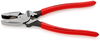 KNIPEX 09 11 240 Lineman's Pliers American style with non-slip plastic coating black atramentized 240 mm