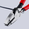 KNIPEX 09 11 240 Lineman's Pliers American style with non-slip plastic coating black atramentized 240 mm