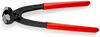 KNIPEX 10 98 I220 SB Ear Clamp Pliers plastic coated black atramentized 220 mm (self-service card/blister)