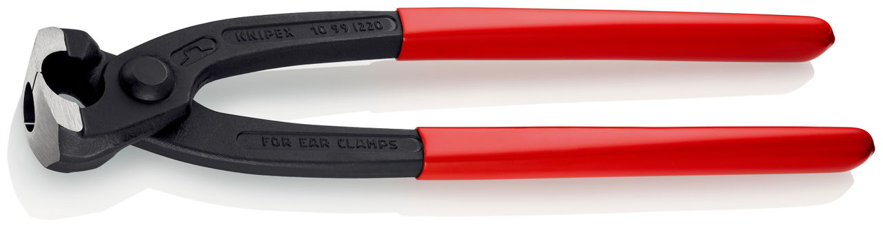 KNIPEX 10 99 I220 Ear Clamp Pliers with plastic coating black atramentized 220 mm