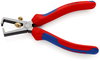 KNIPEX 11 02 160 SB Insulation Stripper with opening spring, universal with multi-component grips black atramentized 160 mm (self-service card/blister)