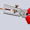 KNIPEX 11 01 160 SB Insulation Stripper with opening spring, universal plastic coated black atramentized 160 mm (self-service card/blister)
