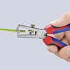 KNIPEX 11 02 160 SB Insulation Stripper with opening spring, universal with comfort handles black atramentized 160 mm