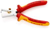 KNIPEX 11 06 160 SB Insulation Stripper with opening spring, universal insulated with multi-component grips, VDE-tested chrome-plated 160 mm (self-service card/blister)