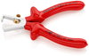 KNIPEX 11 07 160 Insulation Stripper with opening spring, universal with dipped insulation, VDE-tested chrome-plated 160 mm