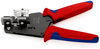 KNIPEX 12 12 12 Precision Insulation Stripper with adapted blades 4/6/10mm² with multi-component handles burnished 195 mm
