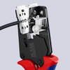 KNIPEX 12 12 12 Precision Insulation Stripper with adapted blades 4/6/10mm² with multi-component handles burnished 195 mm
