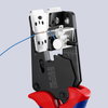 KNIPEX 12 12 14 Precision Insulation Stripper with adapted blades with multi-component handles burnished 195 mm