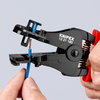 KNIPEX 12 21 180 SB Insulation Stripper with adapted blades with plastic grips black lacquered 180 mm (self-service card/blister)