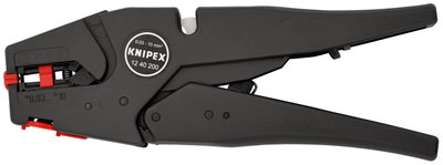 KNIPEX 12 40 200 SB Self-Adjusting Insulation Stripper 200 mm (self-service card/blister)