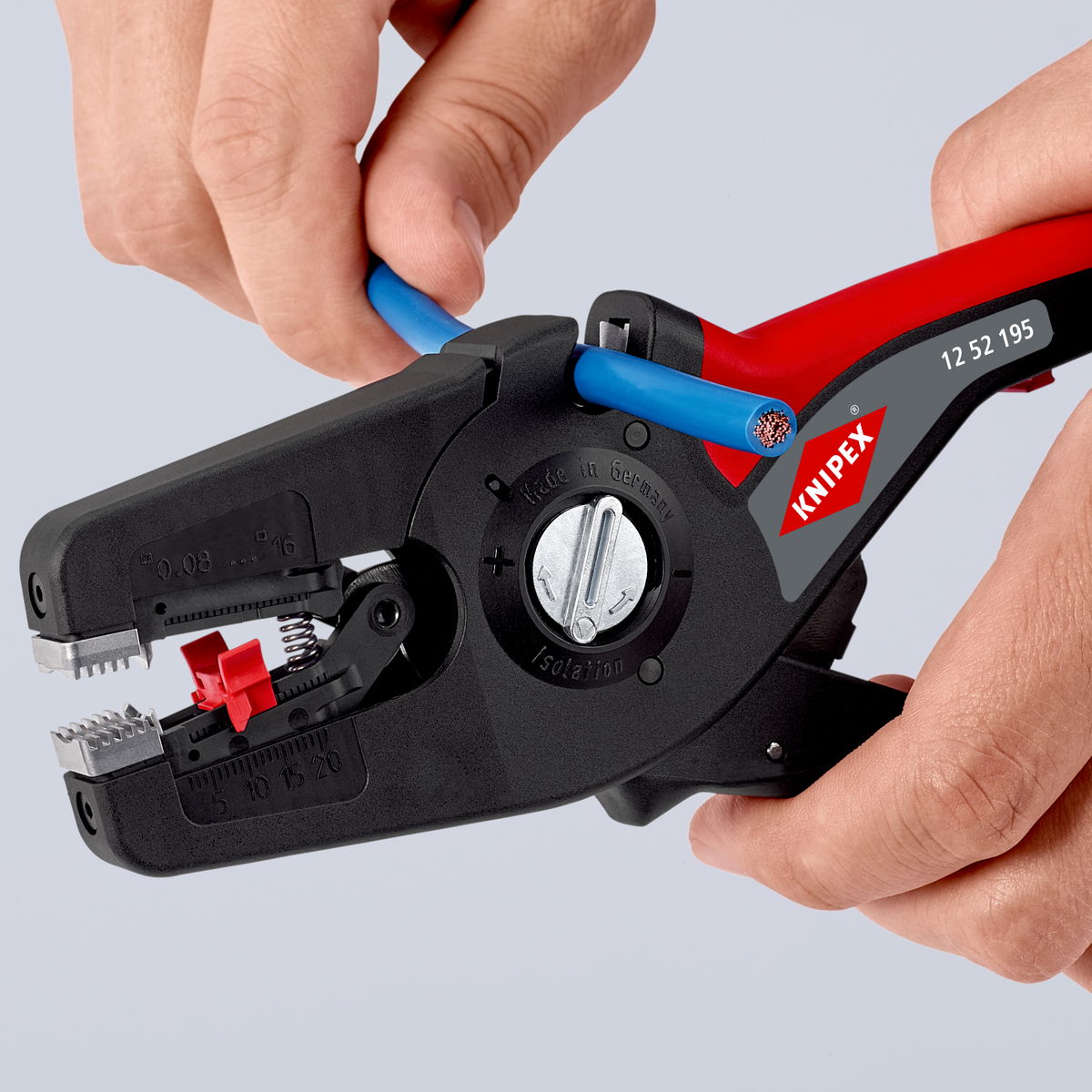 KNIPEX 12 52 195 SB PreciStrip16® Automatic Insulation Stripper 190 mm – Image 3 of 8