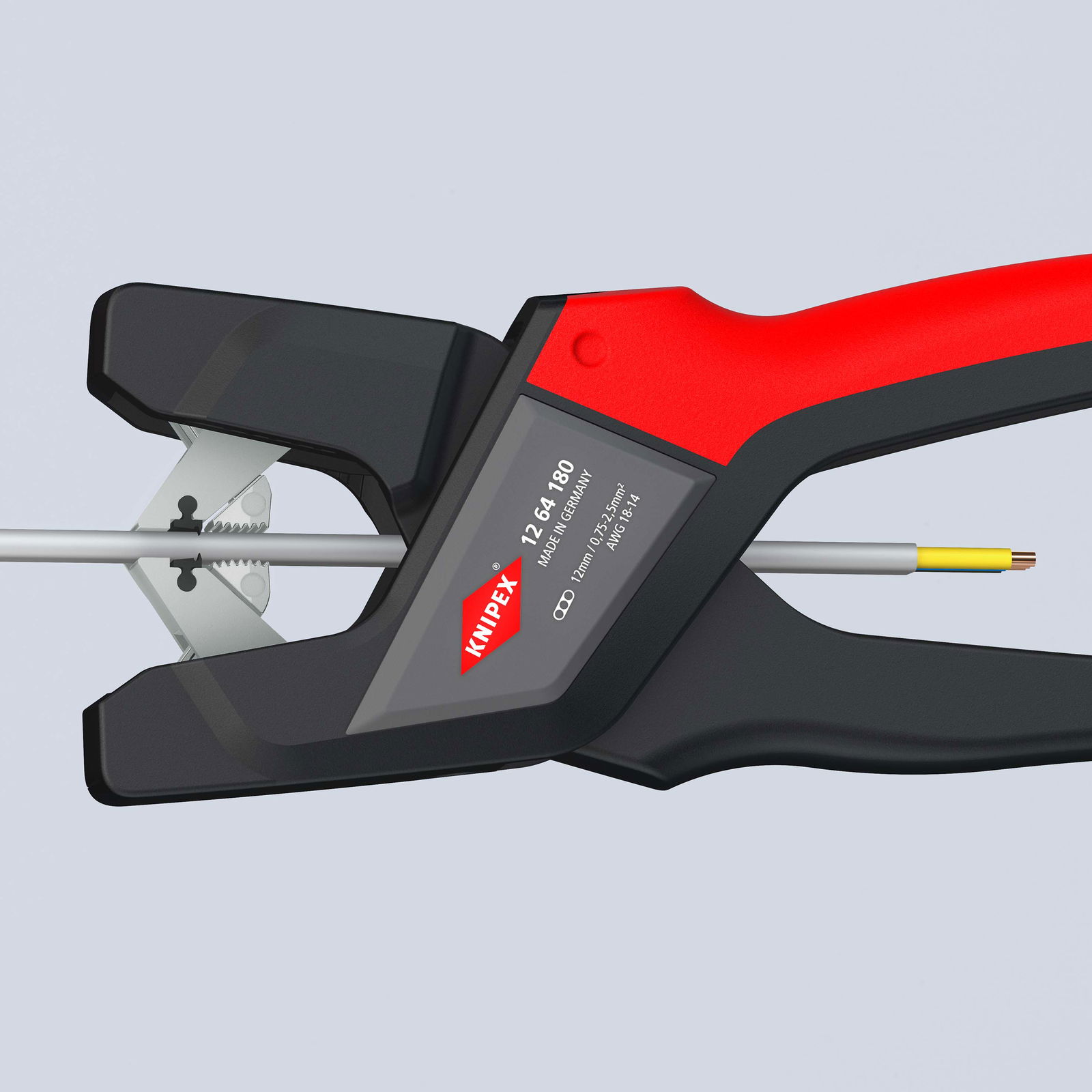 KNIPEX 12 64 180 Automatic flat cable stripping pliers  180 mm – Image 5 of 6