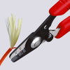 KNIPEX 12 82 130 SB Wire Stripper for fibre optics with plastic grips burnished 130 mm