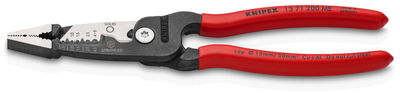 KNIPEX 13 71 200 ME WireStripper Multifunction Electrician Pliers metric version plastic coated black atramentized 200 mm