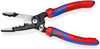 KNIPEX 13 72 8 WireStripper Multifunction Electrician Pliers American style with comfort handles black atramentized 200 mm