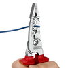 KNIPEX 13 76 200 ME WireStripper Multifunction Electrician Pliers metric version insulated with multi-component grips, VDE-tested chrome-plated 200 mm