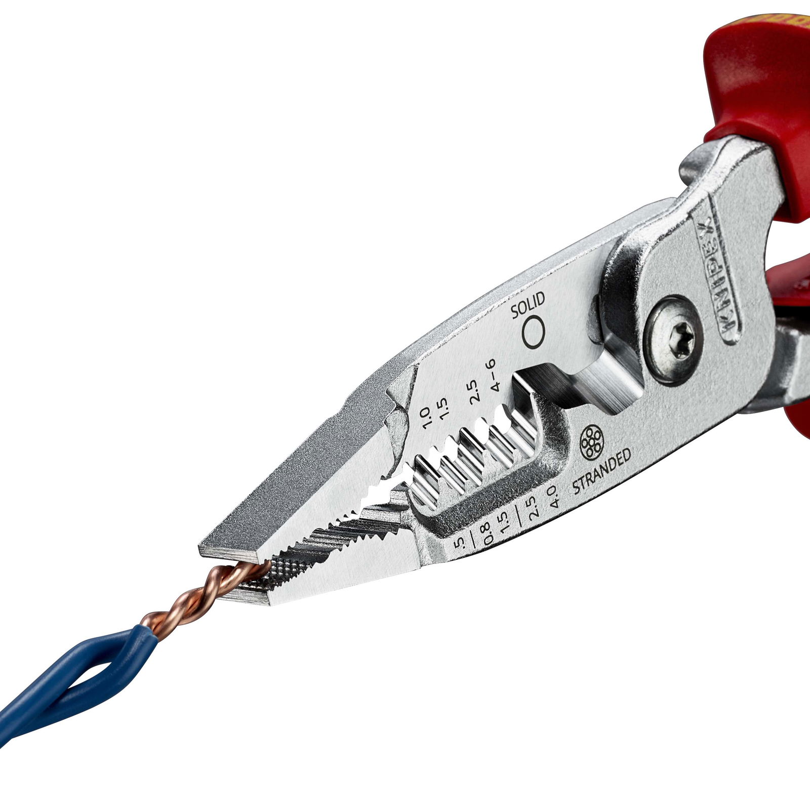 KNIPEX 13 76 200 ME WireStripper metric version insulated with multi-component grips, VDE-tested chrome-plated 200 mm – Image 4 of 5