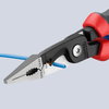 KNIPEX 13 82 200 Pliers for Electrical Installation with comfort handles black atramentized 200 mm
