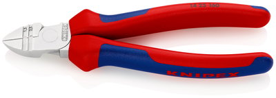 KNIPEX 14 25 160 Diagonal Insulation Stripper with multi-component grips chrome-plated 160 mm