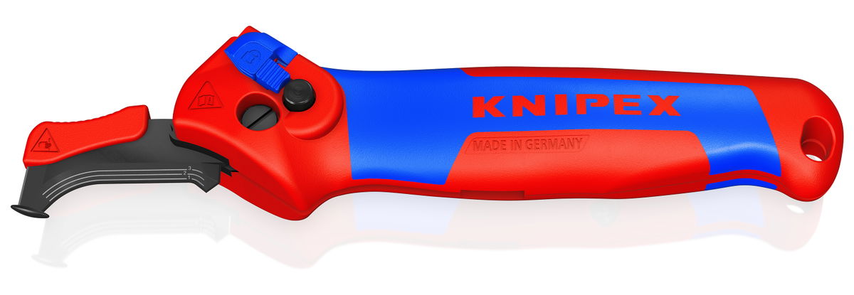 KNIPEX 16 50 145 SB Stripping Knife with guide shoe and ratchet function with multi-component handles 146 mm – Image 2 of 7