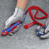 KNIPEX 16 50 145 SB Stripping Knife with guide shoe and ratchet function with multi-component handles 146 mm
