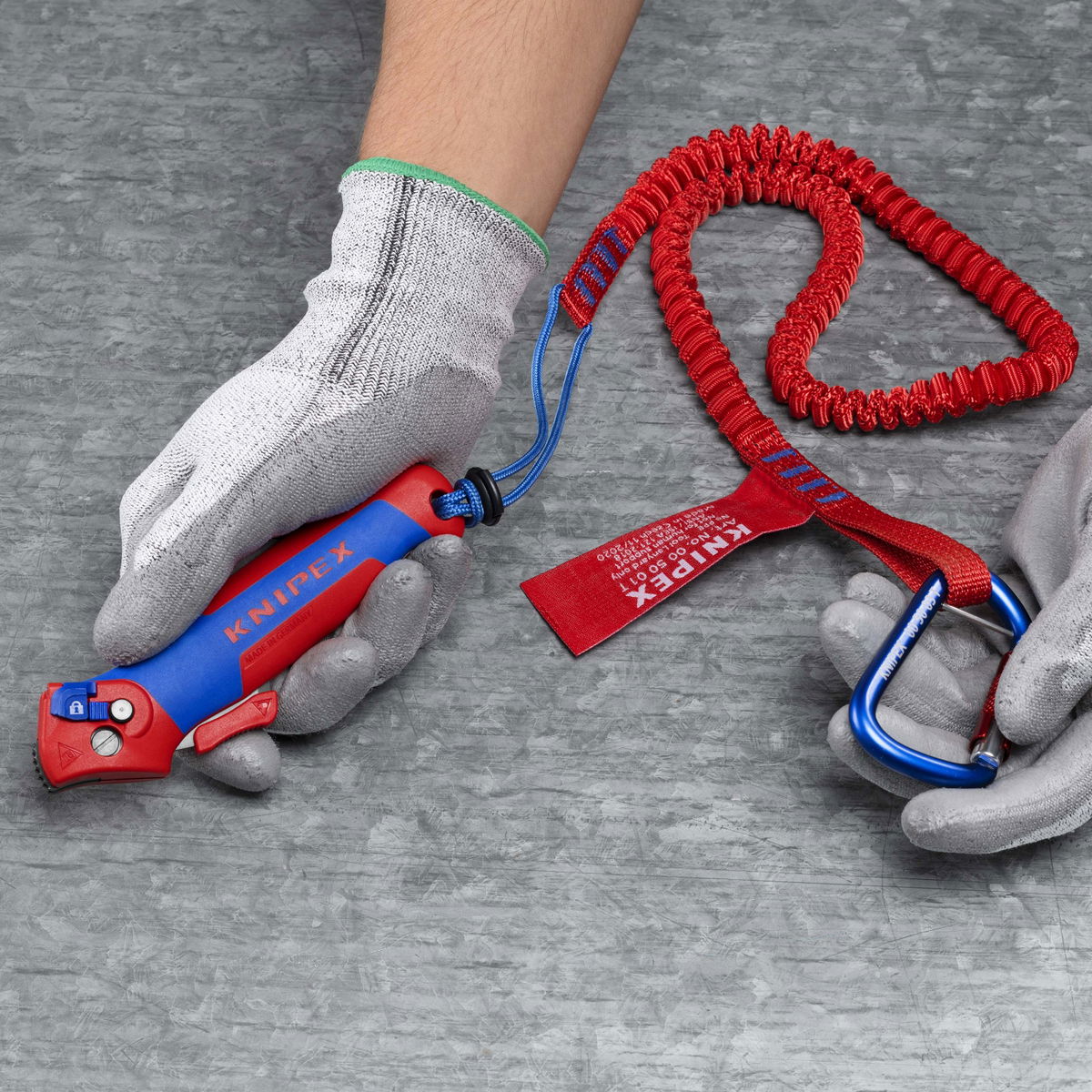 KNIPEX 16 50 145 SB Stripping Knife with guide shoe and ratchet function with multi-component handles 146 mm – Image 5 of 7